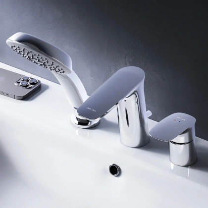 Смеситель на борт ванны AM.PM Inspire V2.0 F50A01300 Хром