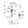 Смеситель GROHE Atrio New однорычажный для раковины на 1 отверстие, хром (32043003) Смеситель GROHE Atrio New однорычажный для раковины на 1 отверстие, хром (32043003)