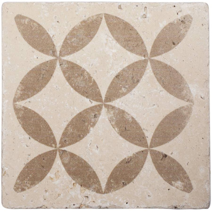 Натуральный травертин, ORNAMENT №2 10x10, Provance Натуральный травертин, ORNAMENT №2 10x10, Provance