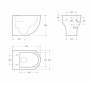 Чаша подвесного унитаза BelBagno ONDA BB066CHR Чаша подвесного унитаза BelBagno ONDA BB066CHR
