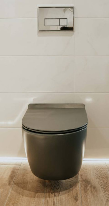 Унитаз подвесной безободковый Creto Logan L1 1001-003-L1GMAT с крышкой-сиденьем микролифт, матовый серый