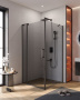 SLIDER-AH-1-100-100/110-GRIGIO-BORO Душевой уголок