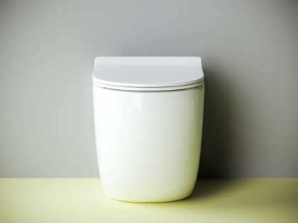 Напольный приставной унитаз Metropol Rimless