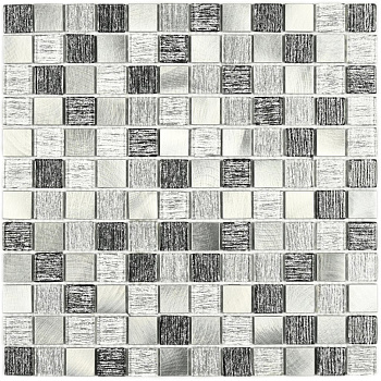 Мозаика стеклянная Trend Silver (чип 4*23*23) 300*300, м2 Мозаика стеклянная Trend Silver (чип 4*23*23) 300*300, м2