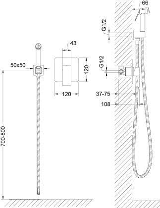 Смеситель Timo Selene 2089/03SM с гигиеническим душем, черный Смеситель Timo Selene 2089/03SM с гигиеническим душем, черный