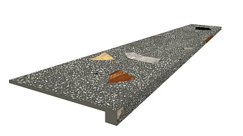 Ступень 620070002370 Палладио Блэк 120 Фронт