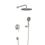 RELAX-DSET-01 Душевой комплект встраиваемый (смеситель встраиваемый, верхний душ, ручной душ со шлангом, штуцер с держателем), хром