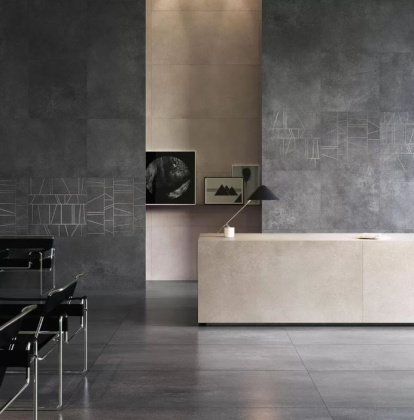 Турнель серый тёмный обрезной 80x80x0,9