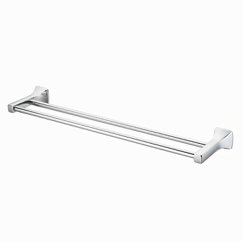 Держатель полотенец двойной Wern, 66х5,2х13,5 см, хром, K-2540