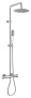 SIESTA-F-CD-T-01 Душевая стойка с термостатическим смесителем верхним и ручным душем, хром, ручки хром