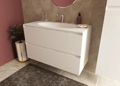 Комплект мебели Malta 1000х450 подвесной 2 ящика (ШхГхВ) 998х466х607