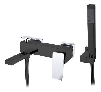 Смеситель для ванны Q BlackChrome.2_Комплект