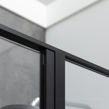 Душевая дверь Allen Brau Priority 100 3.31006.BBA черный браш