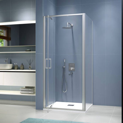 Душевой уголок 100*120*195 RGW SV-145 (SV-05 + Z-050-2) Прямоуг./Хром/Прозрачное/8 мм (Easy)