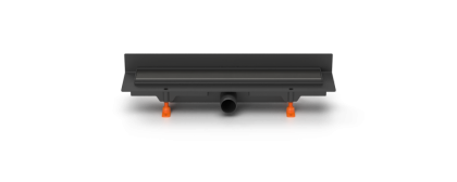 Душевой лоток 35 см Creto Uni CRE-350 UB-P с решеткой, черный