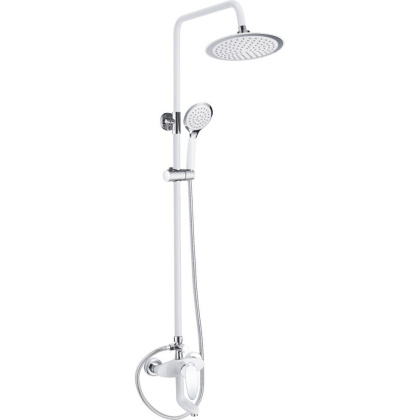 Душевая система Shevanik, латунь S9836FБелый/ хром