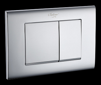 Кнопка для инсталляции, пластик CHROMO, глянец, квадратная Кнопка для инсталляции, пластик CHROMO, глянец, квадратная