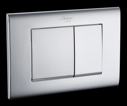 Кнопка для инсталляции, пластик CHROMO, глянец, квадратная Кнопка для инсталляции, пластик CHROMO, глянец, квадратная