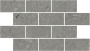 Декор Чеппо ди Гре мозаичный серый тёмный матовый обрезной 34,6x20x0,9