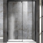 Душевая дверь Lugano VDS-1L130CLB-1, 1300, черный, стекло прозрачное