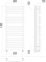 Полотенцесушитель Terminus Капри П19 500х1400 Полотенцесушитель Terminus Капри П19 500х1400