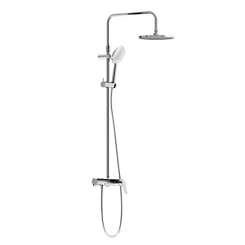 977780000 Jupiter душевая система с душевым смесителем-полкой, Хром