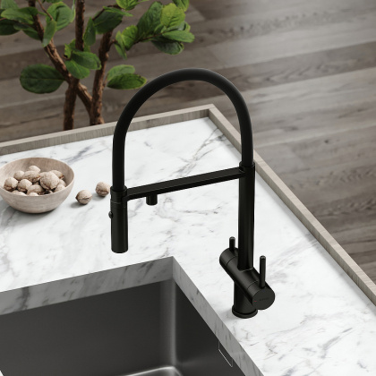 Смеситель для кухни SANCOS Imola с возможностью подключения фильтра для воды, цвет матовый черный, арт. SC4010MB Смеситель для кухни SANCOS Imola с возможностью подключения фильтра для воды, цвет матовый черный, арт. SC4010MB