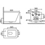 ARDENTE-C Унитаз подвесной безободковый с креплением, черный матовый, BB3202CHR-MB ARDENTE-C Унитаз подвесной безободковый с креплением, черный матовый, BB3202CHR-MB