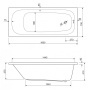 Акриловая ванна CEZARES ECO-140-70-40-W37