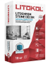 Затирка цементная Litochrom stone decor, цвет SD.410 светло-серый, 18 кг