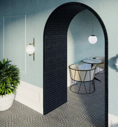 Декор VT\A294\SG1544N Фреджио 1 черно-белый (уп\16шт), шт