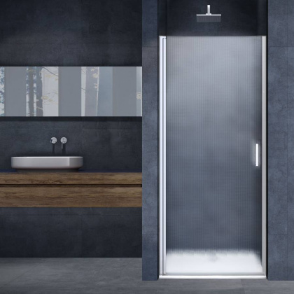 Душевая дверь Alpha VDP-3AL750MT , хром, стекло текстурное Душевая дверь Alpha VDP-3AL750MT , хром, стекло текстурное