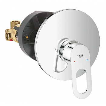 Смеситель для душа GROHE BauLoop (внешняя и встраиваемая части), хром (29080000 Смеситель для душа GROHE BauLoop (внешняя и встраиваемая части), хром (29080000