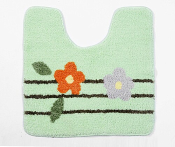 Коврик для ванной комнаты Lippe, 50х50х1 см, зеленый, BM-6509