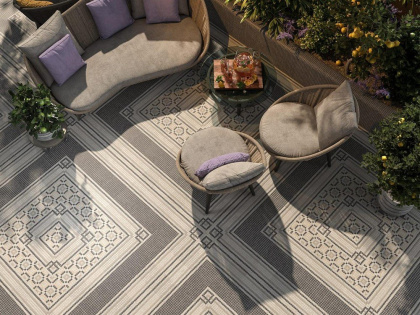 Декор MBS001 Про Лаймстоун Спакко серый темный матовый 20см*20см*9мм (1уп/1шт/)мозаичный, шт