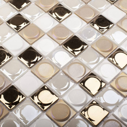 Стеклянная мозаика, MIX GOLD BLEND, Aura