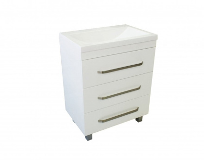 Тумба напольная под умывальник Monaсo 600х480 3 ящика (ШхГхВ) 598х476х860