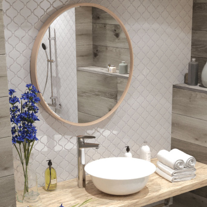 Керамическая мозаика, Latern White Glossy, Shapes Керамическая мозаика, Latern White Glossy, Shapes