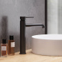 360250300 Scandinavian Pure, Смеситель Для раковины высокий, чёрный 360250300 Scandinavian Pure, Смеситель Для раковины высокий, чёрный