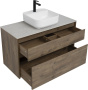 Тумба под раковину Aquanet Nova Lite 100 дуб рустикальный (2 ящика)