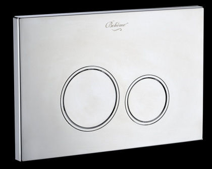 Кнопка для инсталляции, пластик CHROMO, глянец, круглая Кнопка для инсталляции, пластик CHROMO, глянец, круглая