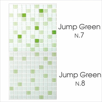 Мозайка  стеклянная Jamp Green №1 (Dark), шт Мозайка  стеклянная Jamp Green №1 (Dark), шт
