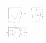 Чаша приставного унитаза BelBagno MARINO BB105CBR Чаша приставного унитаза BelBagno MARINO BB105CBR