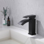 Смеситель ABBER Wasserfall AF8610B для раковины, черный матовый Смеситель ABBER Wasserfall AF8610B для раковины, черный матовый
