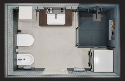 Керамогранит DD504520R Про Чементо серый светлый (119,5см*60см*9мм) (3шт/2,151м2) матовый обрезной, м2