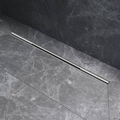 W01SC-S11-080-05SB MasterFlow Трап для душа линейный универс затвор Slim line 80см цвет сталь мат