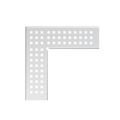 Решетка для дренажного углового желоба 75 мм, нержавеющая сталь