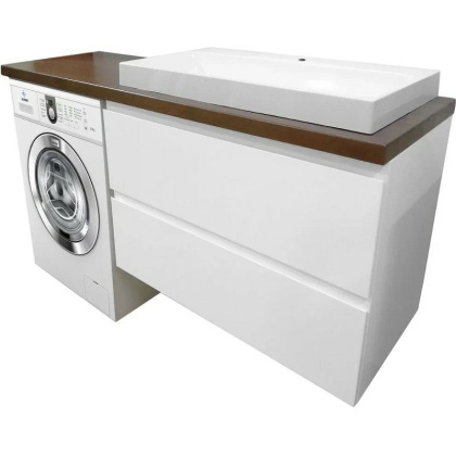 Комплект мебели Malibu Luxe 1550х500 правосторонний подвесной 2 ящика (ШхГхВ) 898х476х607