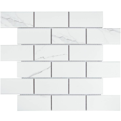 Керамическая мозаика, Brick Carrara Matt 45х95, Brick & Metro