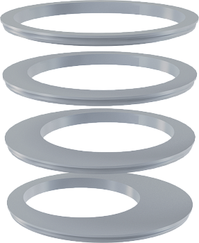 Вставка под водосточную трубу, комплект – серый